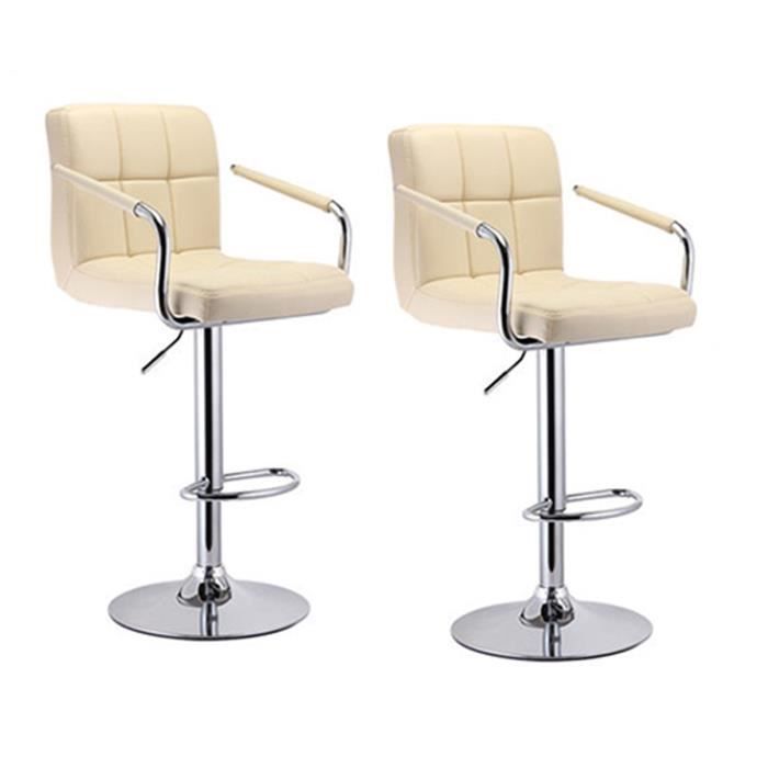Chaise Lot Bar Beige De 4 Tabouret MVzpSU
