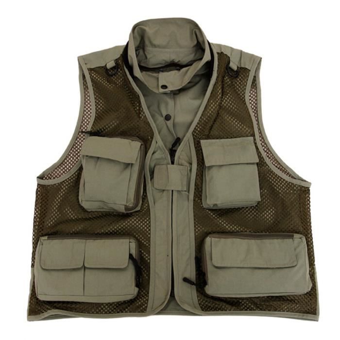 Manches Multipoches Reporter Sans Veste Photographe Légère Gilet xZYqwHE7f