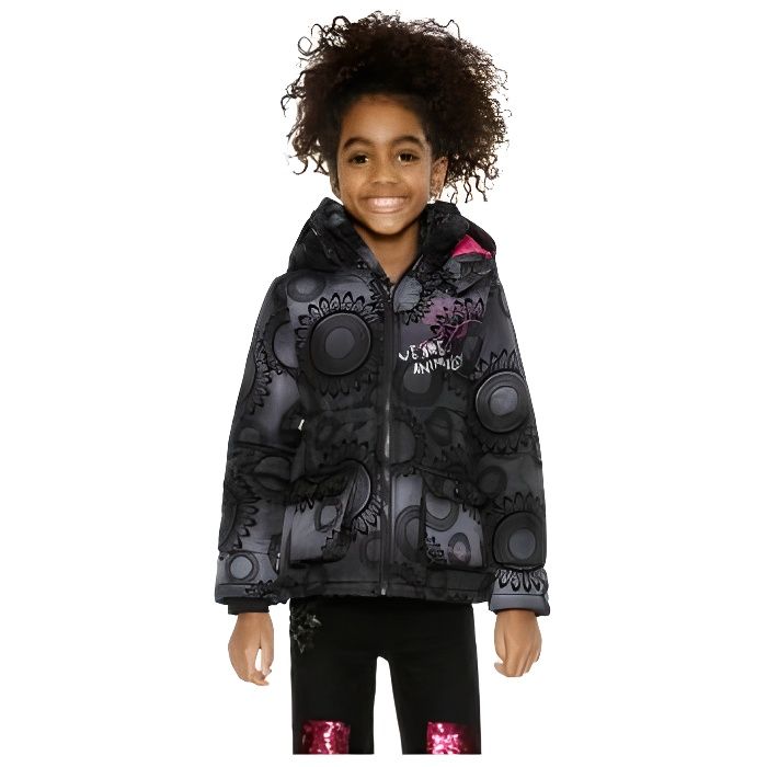 Desigual Rhipsali Veste 18wgew15 Noir Manteau Et Fille Motif rprZwTtqH