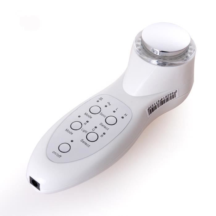 Portable ultrasons visage masseur 1 mhz 7 led2