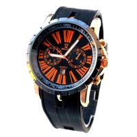 MONTRE MONTRE HOMME CUIR NOIR CLASSIQUE ORANGE NOIR CHIFF MONTRE MONTRE HOMME CUIR NOIR CLASSIQUE ORANGE NOIR CHIFF