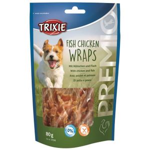 TRIXIE Fish Chicken Wraps Premio - Pour chien - 80g