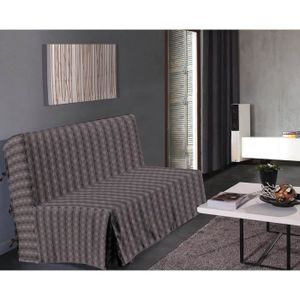 HOUSSE DE CANAPE Housse de BZ Dots - Noir - 140cm x190cm