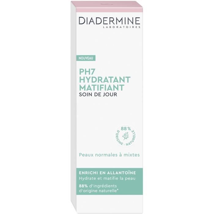 Diadermine - PH7 Soin de Jour Hydratant Matifiant - 50 ml lot de 2