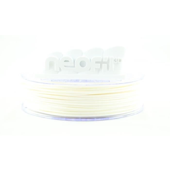 NEOFIL3D Filament pour Imprimante 3D PC-ABS - Blanc - 2,85 mm - 750g