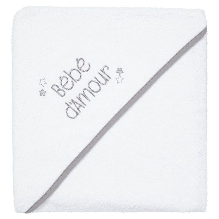 BABYCALIN Cape de bain Bébé d'amour - 100 x 100 cm