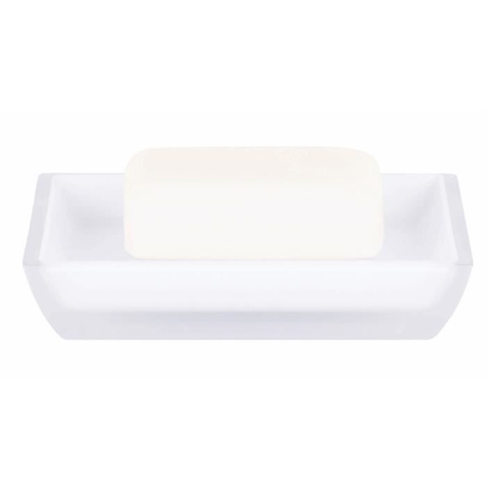 SPIRELLA Porte savon Freddo - 2,3x12,5x8,6cm - Blanc