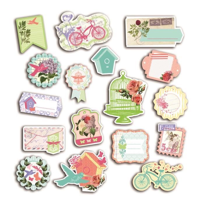 TOGA Pack de 17 Chipboards Couleurs Rendez-Vous