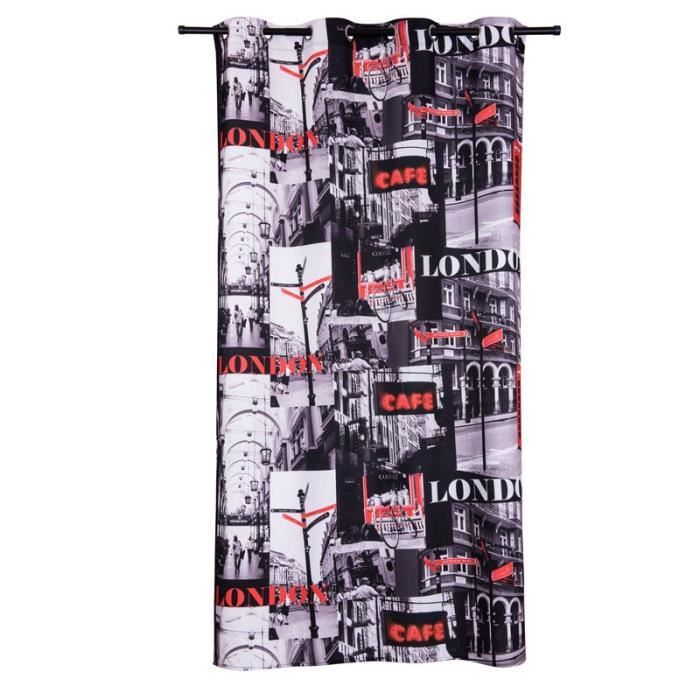 Rideau occultant Demi London 140*240cm 1Pcs Multicolor - Achat ... Rideau occultant Demi London 140*240cm 1Pcs Multicolor - Achat ...