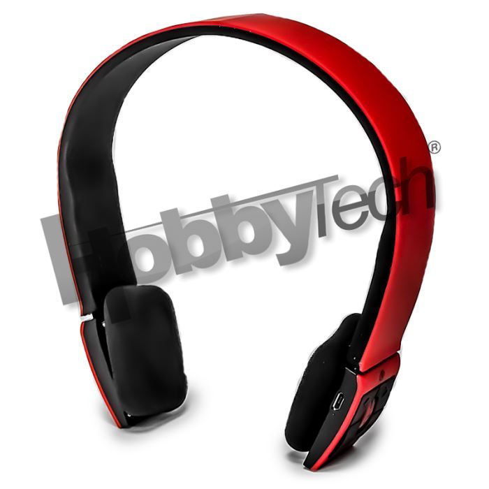 Casque Stéréo Bluetooth Qualité Hifi Rouge Casque écouteurs