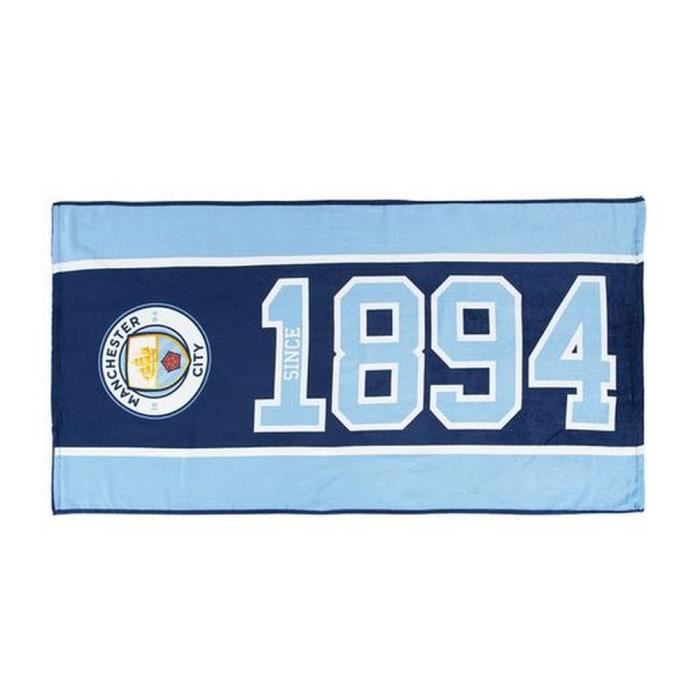 FC Manchester City Homme Bleu Imprimé 100/% coton plage//serviette de bain 70 x 140 cm