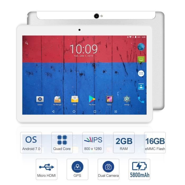 Tablette tactile 4G - Android 5.1 Tablette - 10.1"IPS1