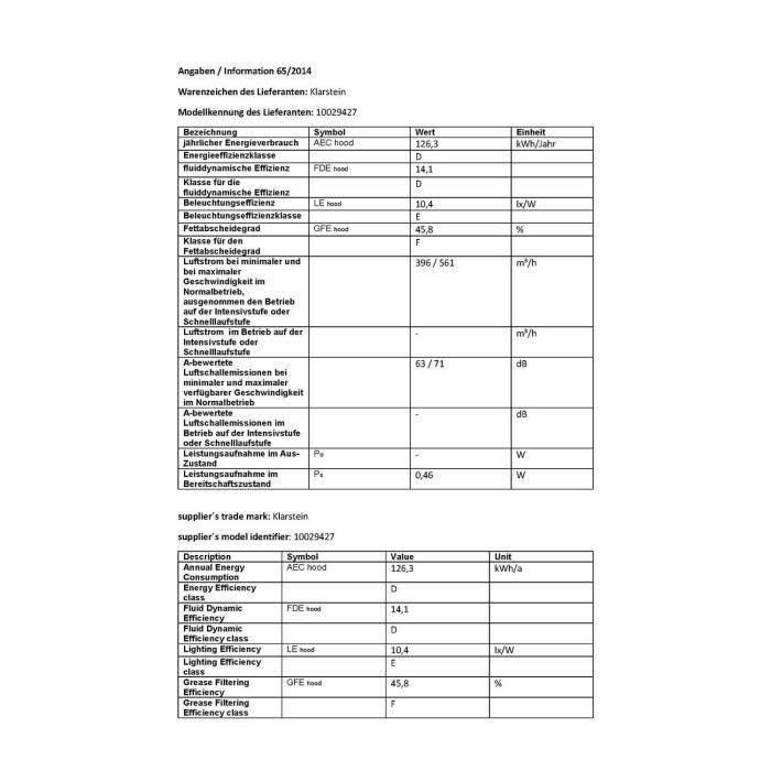 Klarstein Masur - Hotte aspirante acier inoxydable2