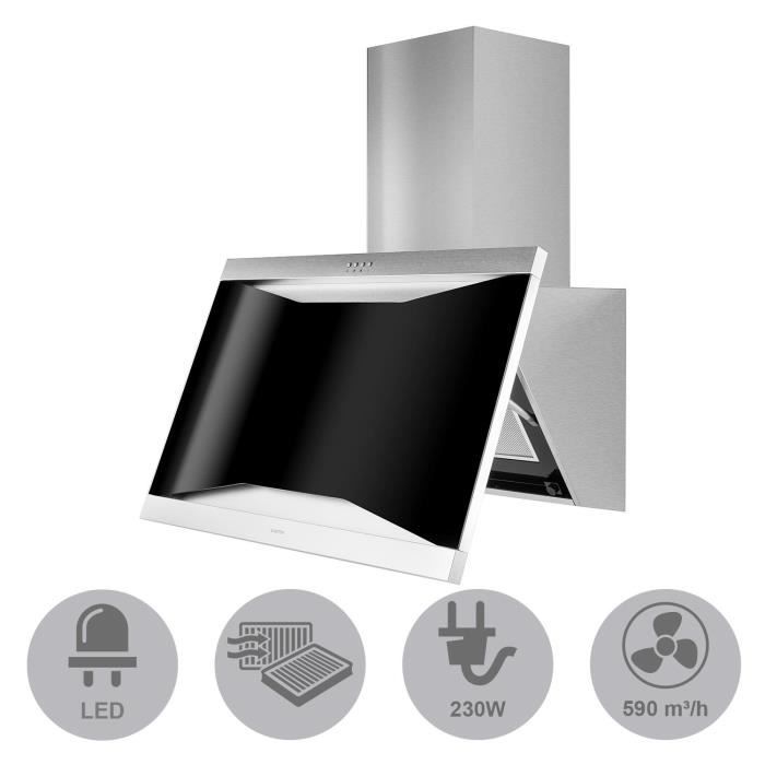 Klarstein Masur - Hotte aspirante acier inoxydable3