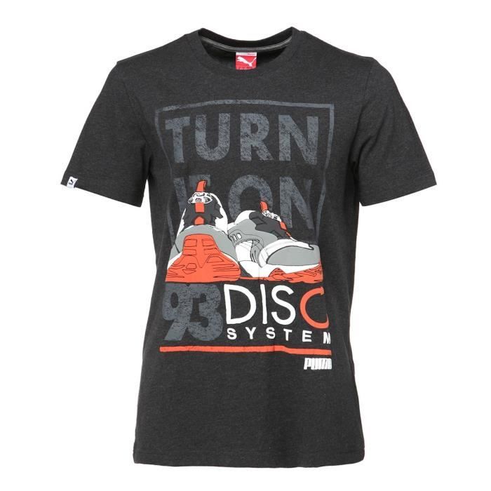 PUMA T-shirt Sneaker Manches courtes - Homme - Noir