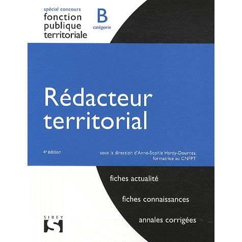 REDACTEUR TERRITORIAL ; CATEGORIE B (4E EDITION)   Achat / Vente