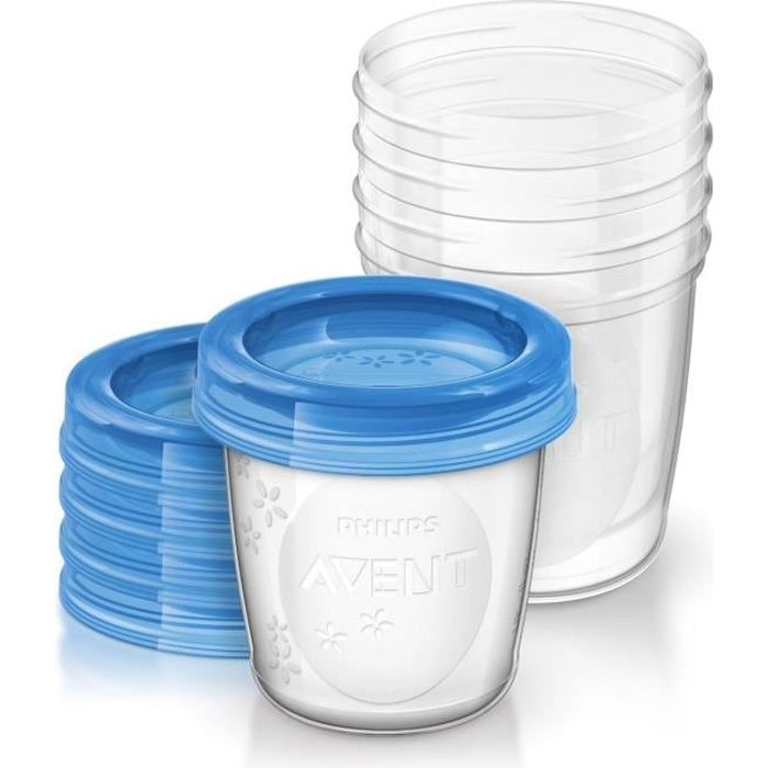 PHILIPS AVENT Pots de Conservation x5 - Réutilisables - 240 ml