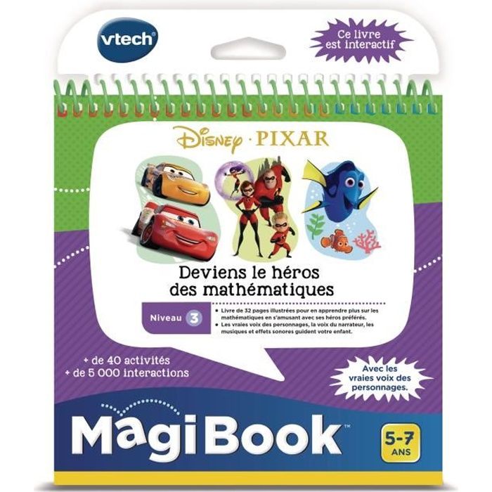 VTECH - Livre Interactif Magibook - Les Héros Pixar - Jouet multimedia