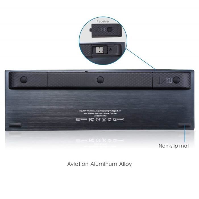 Original Rii K12+ Mini clavier sans fil ultra2