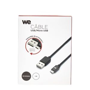 WE Câble USB / Micro USB - Reversible - 1m