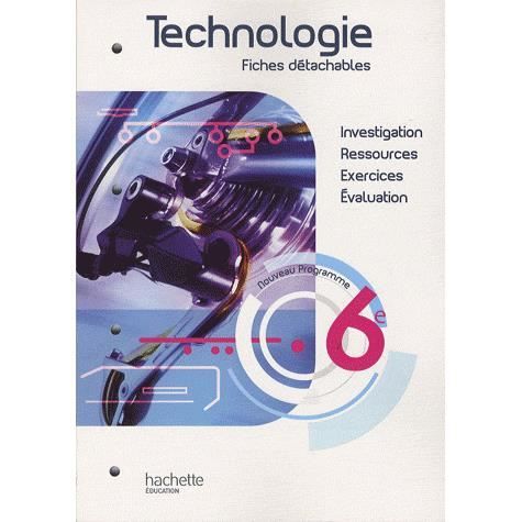 Technologie ; 6ème ; fiches détachables   Achat / Vente livre C