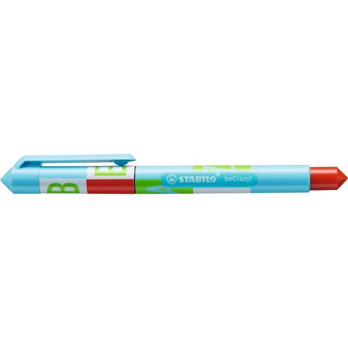 STABILO Roller beCrazy! - Collection Type : décor bleu