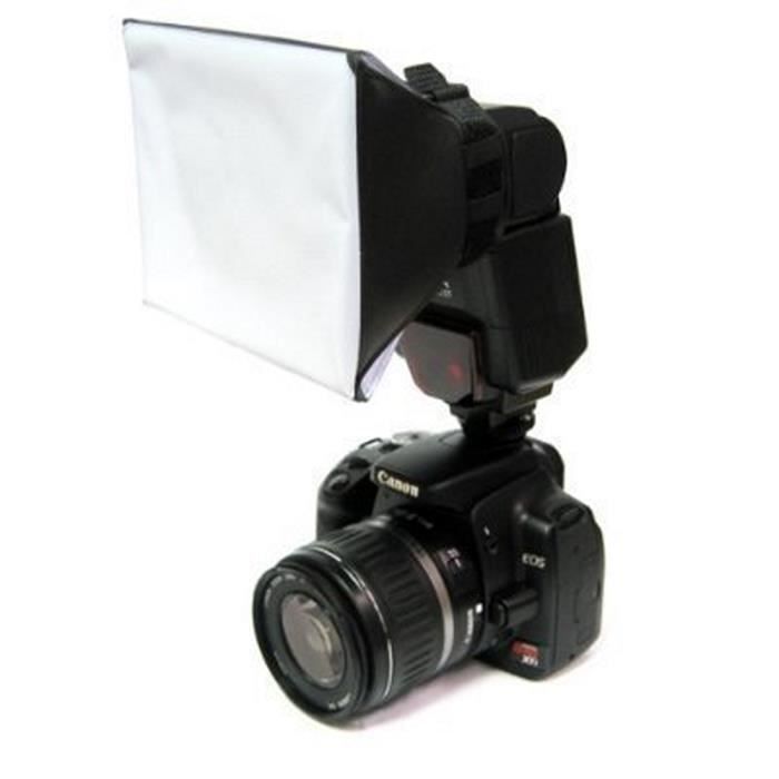 Lot De 4 Diffuseurs Lumière 18cm Pour Flash/Projecteur - Blanc + Couleurs - Nylon Et Oxford