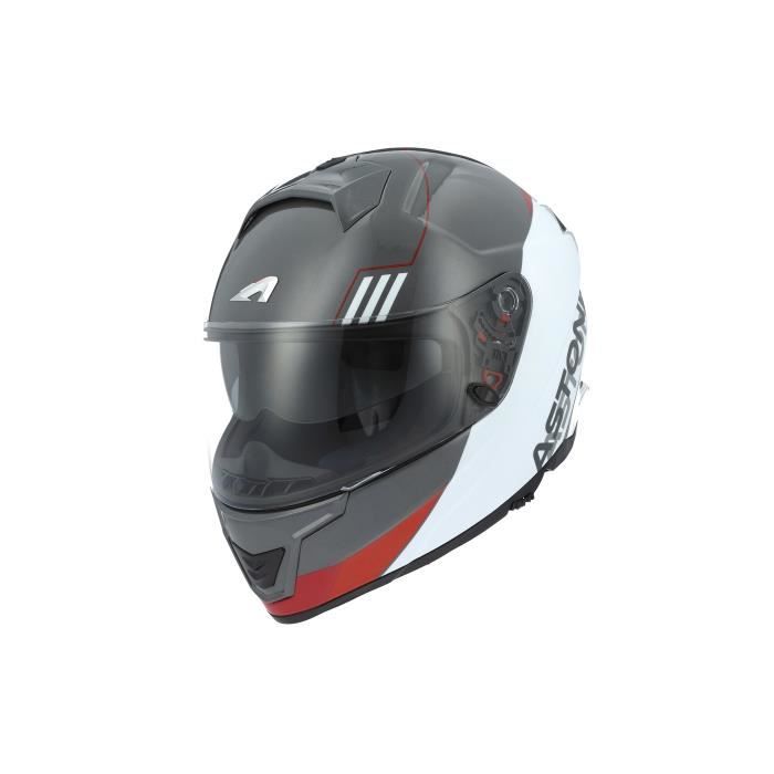 Casque Moto Modulable Astone Rt 1200 Graphic Upline L Blanc