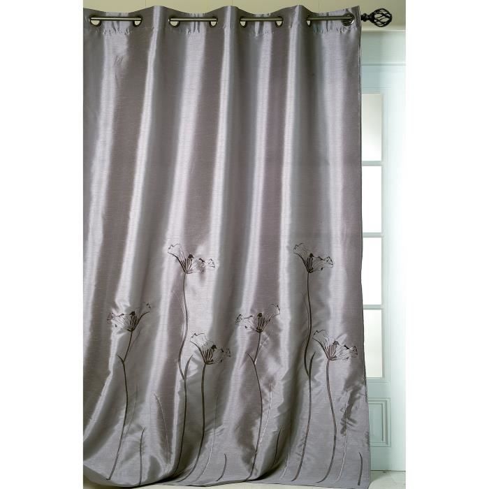 RIDEAU AMEUBLEMENT FLEURS 140 x 260 cm