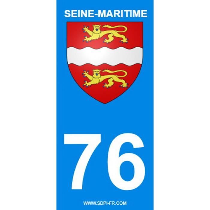 STICKZIF 2 Autocollants Région Département 76 Version 2 SR76-1