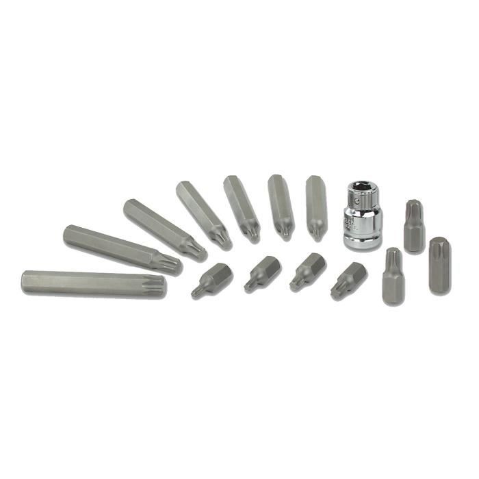 MANNESMANN Jeu de 15 embouts de vissage type T