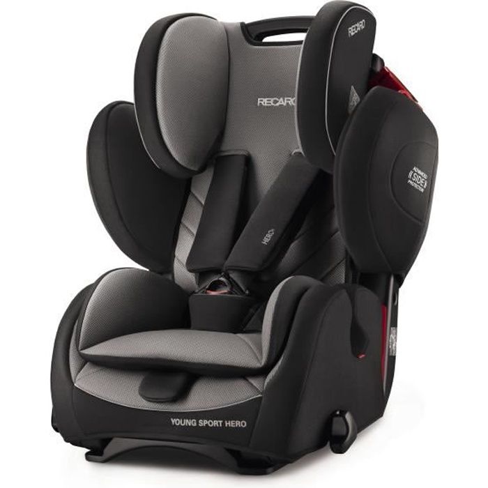 RECARO Siège Auto Young Sport HERO - Groupe 1/2/3 - Carbon Black