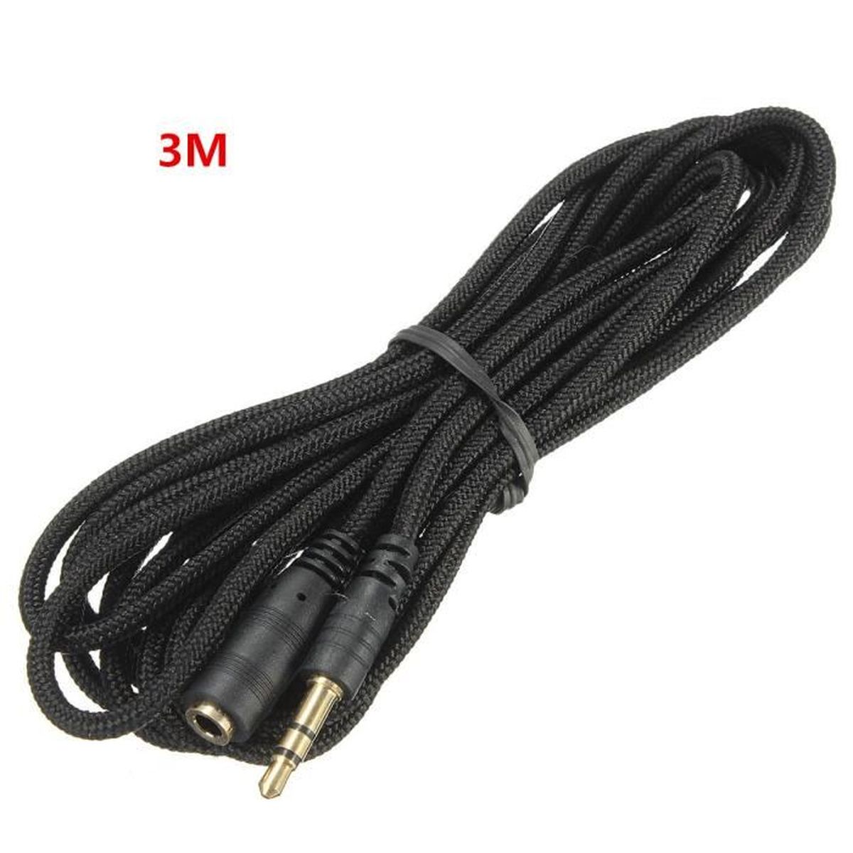 NEUFU 3.5mm Casque Ecouteur Audio Extension Rallonge Cable ...