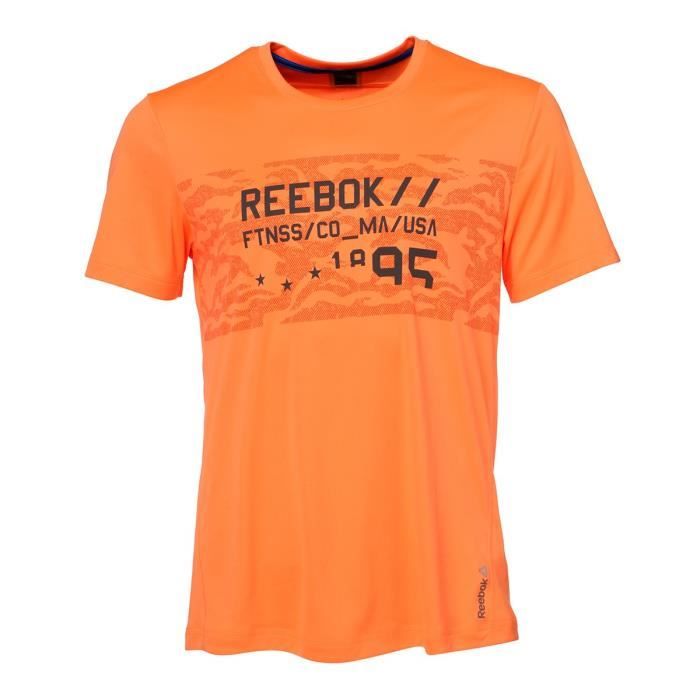 REEBOK T-shirt Wor Prem GRPH Tech Homme - Orange