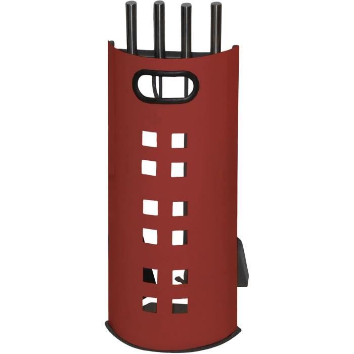 Serviteur Quadro Rouge avec 4 accessoires