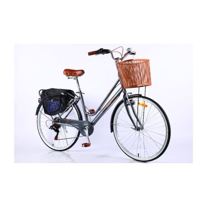 Velobecane Honfleur Vélo de ville Gris