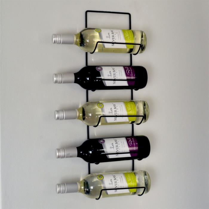 Harbour Housewares - 5 bouteille mur monté3