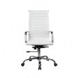 Blanc Elégant Fauteuil Simple De Pu Bureau Chaise Réglable Siège Et WDEH92I