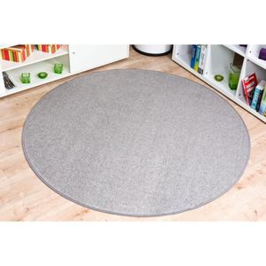 Tapis Velours Trend Gris Rond 180 Cm Rund Achat Vente