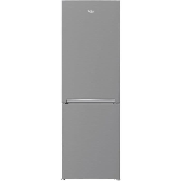 BEKO - RCSA330K20PT - Réfrigérateur combiné - 295L (205L + 90L) - Froid statique - A+ - L59,5cm x H185,3cm - Inox