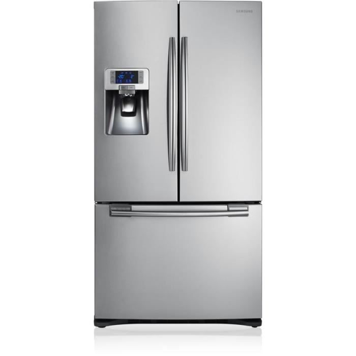 SAMSUNG RFG23RES Refrigerateur americain 520L 396 L 124 L Froid ventile A L 908 cm x H 1774 cm Inox