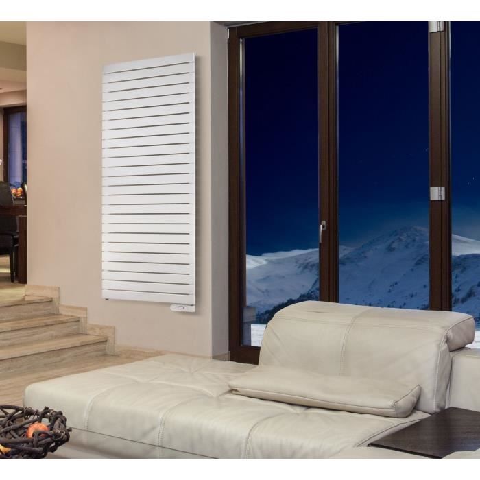 THOMSON 1500 watts - Radiateur à inertie fluide vertical - Thermostat électronique diigital - Programmable