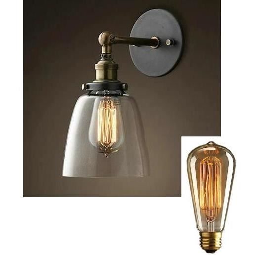 Pour AmpouleLampe Restaurant Mange Bar Mural Fashion Cafeterie Vintage Salle Applique A SzMpqUV