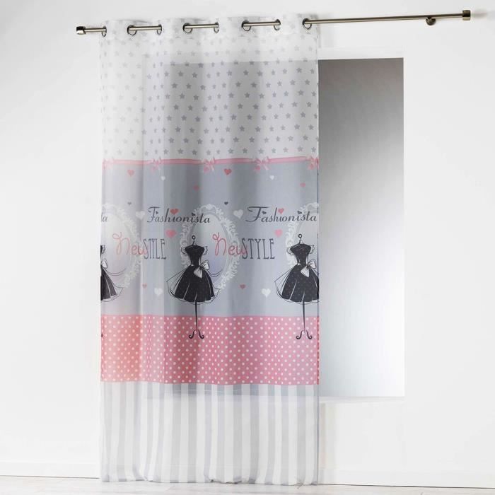 Rideau - Oeillets - 140 x 260 cm - Couture, la petite robe noire ... Rideau - Oeillets - 140 x 260 cm - Couture, la petite robe noire ...
