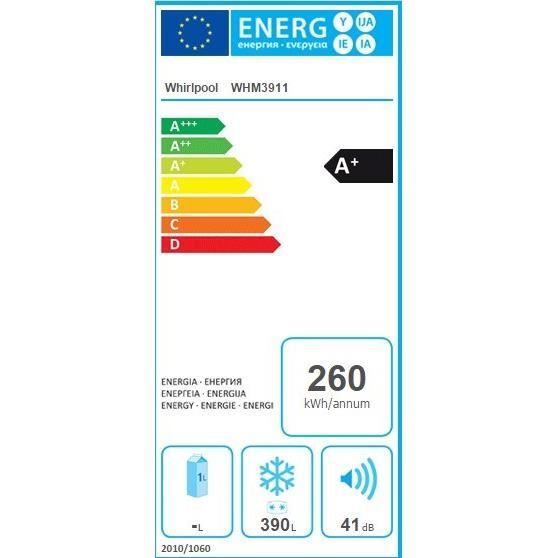  WHM3911 Congélateur coffre - 388 L - Froid2