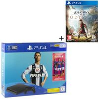 CONSOLE PS4 NOUVEAUTÉ Pack PS4 500 Go + 2 jeux : FIFA 19 + Assassin's Cr CONSOLE PS4 NOUVEAUTÉ Pack PS4 500 Go + 2 jeux : FIFA 19 + Assassin's Cr