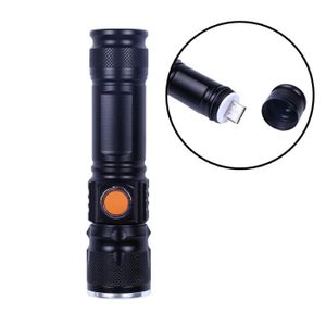9 led bright noir lampe de poche mini petite torche voyage camping randonnée en caoutchouc