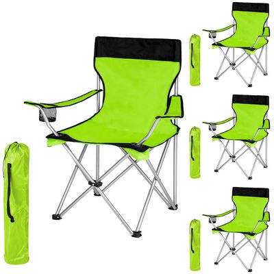 Lot Et Chaises Pliables Gobelet Tectake 4 Porte De Avec Camping IHD9E2