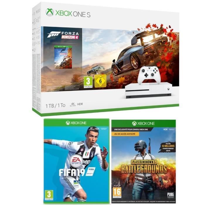 Xbox One S 1 To Forza Horizon 4 + Fifa 19 + PUBG