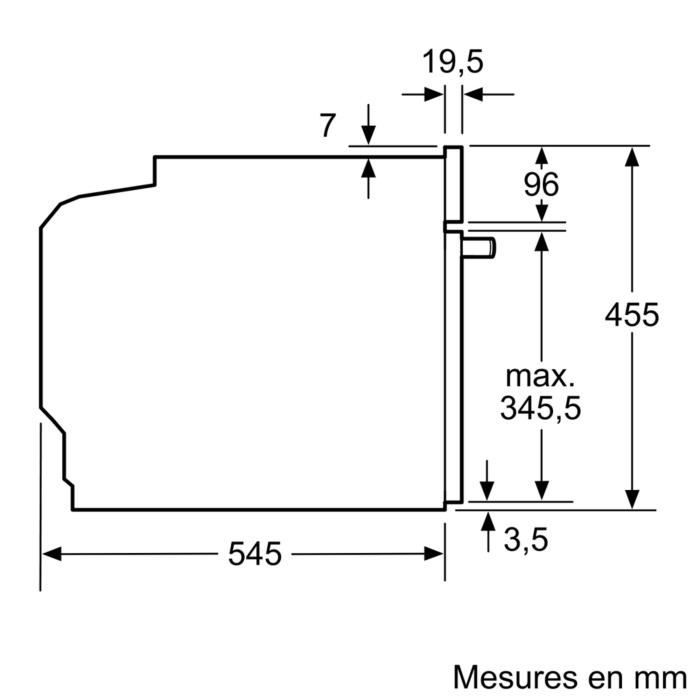 Siemens - micro-ondes encastrable 36l 1000w -1